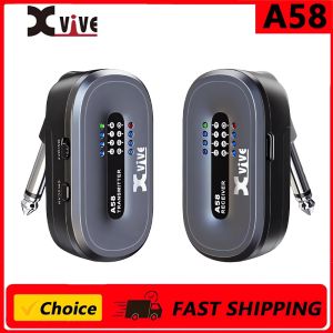 Xvive | Xvive A58 Wireless Guitar System 5.8GHz Transmitter and Receiver Suitable for Active or Passive Pickup Electric Guitars