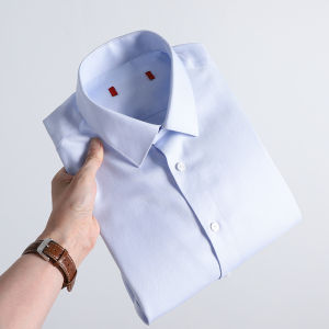 เสื้อเชิ้ตแขนสั้นทรงตรงสำหรับผู้ชาย ทรงหลวม ลายการ์ตูน ทรงปกติ ลำลอง ทรงเข้ารูป ทรงเรียบง่าย ไม่ต้องรีด