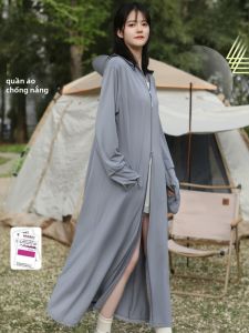 Áo Chống Nắng Bằng Lụa Băng Dài Toàn Thân Cho Nữ Mùa Hè 2025 Áo Chống Nắng Xe Điện Chống Tia UV Mới Áo Khoác Ngắn Đa Năng