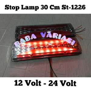 LAMPU STOPLAMP 30cm 12V 24V 1226 RUNNING