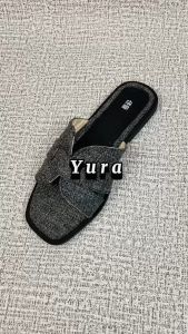 YURA - Slip Sandal Wanita Korea Empuk & Modis