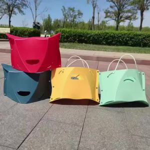 Portable Stool for Camping Storage Stool Storage Stool Folding ChairLightweight Plastic Portable Folding Stool Outdoor Chairs