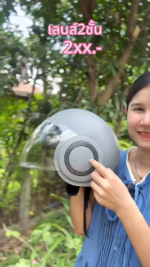 2025 รุ่นใหม่ เลนส์ 2 ชั้น หมวกกันน็อค ชาย หญิง หมวกกันน็อคครึ่งใบ วัสดุ ABS หนา ถ่ายเทอากาศได้ดี กันแดด บังแดด