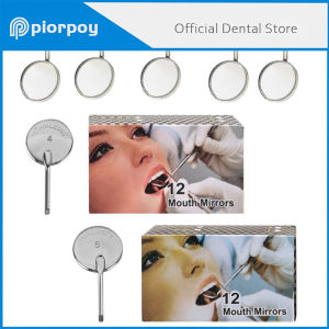 PIORPOY 12Pcs/Box Dental Mouth Mirrors Reflector Dental Mouth Mirror Oral Care Oral Hygiene Care Tool Dentist Accessory Dropship