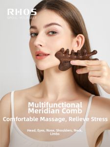 RHOS | Ebony Wood Scalp Face Massaging Comb