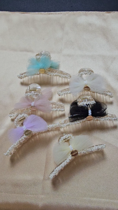 Jepit Rambut Model Knot Pita Full Pearl Fashion Korea Hair Claw