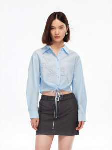 Vero Moda | Áo Sơ Mi Nữ Cotton Viền Ren Trống