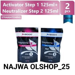 Y2000 Obat Pelurus Rambut pria wanita smoothing Rebonding murah asli original step 1 dan step 2 - y2000 straightening plus system original 250ml - y2000 pelurus rambut step 1 dan step 2