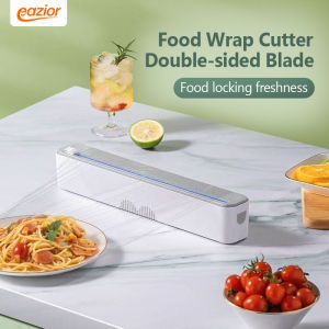 Food Wrap Cutter - Efficient & Safe Kitchen Tool for Cling Film/Plastic Wrap Cutting Ideal for Food Preservation with One-Handed Operation & Clean Cut Design Suitable for Daily Kitchen Use