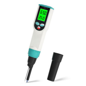 Professional อาหาร PH Meter 0.00 ~ 14.00pH อุณหภูมิ pH เครื่องทดสอบความแม่นยําสูงเซ็นเซอร์เครื่องวิเคราะห์ความเป็นกรดสําหรับเนื้อ Canning แป้งชีสน้ํา
