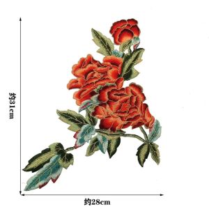 bordir set rose n bird