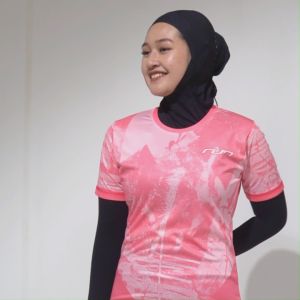 Jerjhon Jersey Olahraga Running Wanita Slimfit Longsleeve   - Run Pro Series Nature Rythms