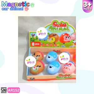 MwnToys Mainan Magnetic Car Cute Animal AR152