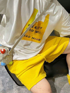 XIBAIYI | Oversized 300 Pounds American Style Letter Print T-Shirt