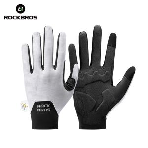 RockBros | ROCKBROS Cycling Gloves Full Finger Touch Screen Men Women Spring Autumn Bicycle Gloves Cushioning Breathable Gloves Motorcycle