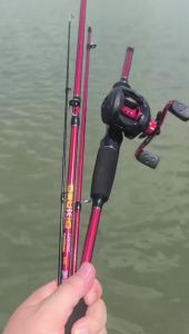 DEUKIO | DEUKIO Fishing Rod and Reel Combo Set 1.8m Carbon Fiber Casting Rod and 7.1:1 Gear Ratio Reel Max Drag 8kg Baitcaster Combo