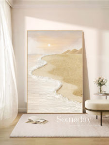 Modern Decorative Painting Wave Texture Sofa Background Wall Art Creamy Style Living Room Decoration High-End Feeling Floor Standing