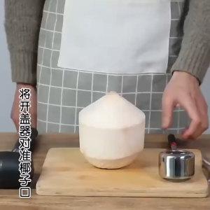 Dụng cụ mở vỏ dừa bằng thép không gỉ dụng cụ chặt vỏ dừa thủ công dụng cụ mở lỗ dừa của cửa hàng trái cây dụng cụ chặt lỗ dụng cụ mở vỏ dừa
