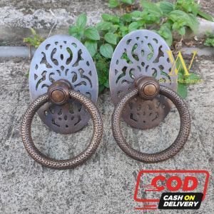 Handle Pintu Gebyok Kuningan Motif Gby 064 Antik 2 Pcs