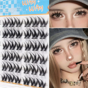 Glue Free False Eyelash Thick Fluffy Curl Up Eyelashes Natural Black Eyelash Patch DIY Segmented Grafting Eyelash Band Eyes Makeup Supplies Sunflower Upper Eyelash