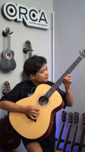 ORCA Gitar Bass Akustik Tanam Besi OR - BS600 Senar 4 String Guitar