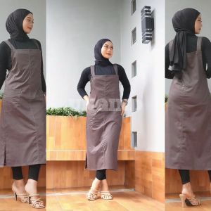 UNQIND - Overall Anya Basic / Baju Kodok Kancing Kekinian Korean Style - Jumpsuit Wanita