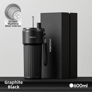 Vanow | Car Portable Ceramic-lined Insulation Straw Cup