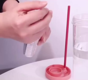 [COMBO 2 BÌNH NƯỚC DETOX CÓ ỐNG HÚT] – Thiết Kế Trong Suốt Tiện Dụng Mang Theo Ngoài Trời Nhiều Màu Sắc Lựa Chọn