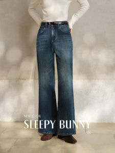 Retro Flared Wide Leg Jeans High Waist Slimming Pants For Women