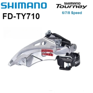 SHIMANO | SHIMANO TOURNEY TY TOP SWING Front Derailleur FD-TY710-TS6 (Clamp Band Mount) 3x8/7-speed Original Parts