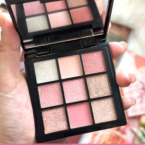 9 Palace Grid Eyeshadow Palette – Pearlescent Matte Fine Shimmer Glitter Earth Tones Long-Lasting High-Performance makeup