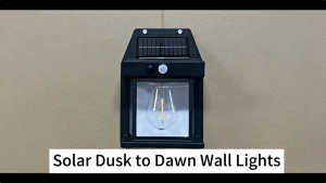 Solar Wall Lamp Outdoor Waterproof Sconces Lights Christmas Lights Solar Power Garden Lights Automatic Motion Sensing Lamps