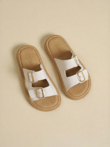 Josiny | Thick Sole Buckle Slide Summer Slippers
