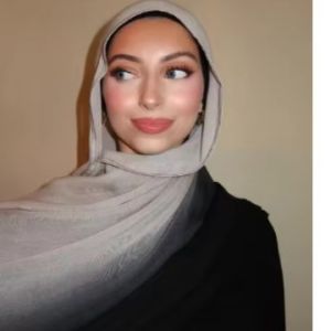 Fashion Gradient Rayon Cotton Hijab Scarf For Woman Muslim Hijabs Shawl Ladies Long Wrap Islam Turban Foulard Headband Scarves