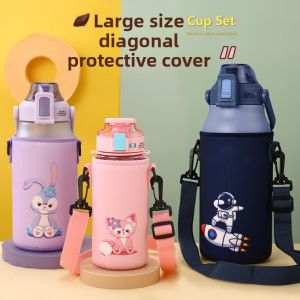 Universal Large Capacity Child-friendly Crossbody Cup Protection Sleeve