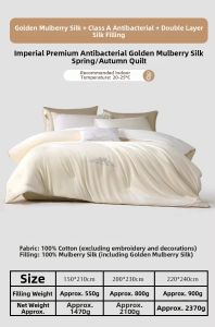 Mercury l 100% Silk Blend Winter & Spring Quilt