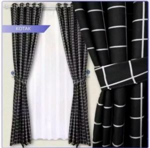GORDEN PINTU JENDELA MINIMALIS MODEL SMOKERING MOTIF KOTAK AESTHETIC TERLARIS TIRAI HORDENG