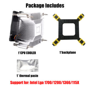 CPU Air Cooler Aluminum Core PC Radiator 4PIN PWM PC Processors CPU fan for Intel 1150/1151/1155/1156/1700/1200/1366 Ventilador
