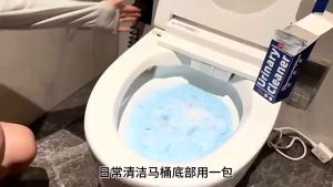Highly efficient sterilization toilet bubble powder oxygen cleaner toilet freshener removes stubborn stains dirt