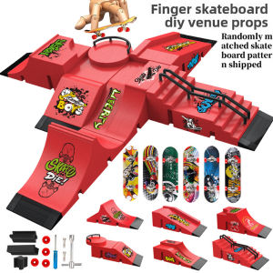 Finger Skateboarding Special Venue Props Scene Assembly Finger Skateboarding Competition Venue Creative Boys Toys Gifts Cool