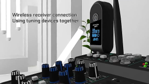 [Vktech]Wireless Microphone Converter for Professional Audio XLR Transmitter and Receiver with Long Range