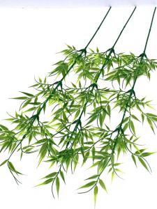 Chinese Ancient Style Decoration Simulated Leaves Small Single Bamboo Rattan Piece Decoration Garden Fence Fake Leaves Bamboo Prop Decoration