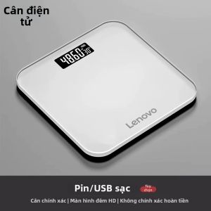 Lenovo | Cân Sức Khỏe Thông Minh Cân Đo Trọng Lượng Cơ Thể Điện Tử Chính Xác Kết Nối Không Dây Thiết Kế Nhỏ Gọn Dành Cho Không Gian Nhỏ