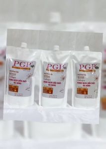 Bộ 3 dung dịch uốn duỗi đa năng siêu dưỡng mùi thơm nhẹ PGP Keratin & Collagen 900ml