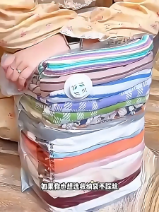 No Pump Needed Vacuum Compression Storage Bags Thick 3D Space Saver Bags for Quilt Clothes & Down Jacket