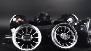 App Control Turbine Air Vent Ambient Light For Mercedes Benz W205 X253 W176 W117 W156 W177 RGB LED Nozzle Retrofit No Coding 12V