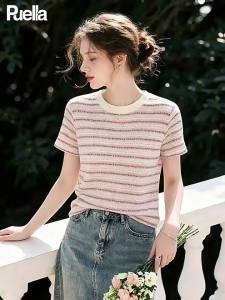 puella | Áo Thun Sọc Phong Cách Pháp