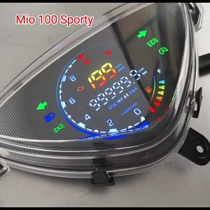 Speedometer Mio Sporty Smile Full Digital 7 Warna Penuh Mio Sporty Mio Smile Kilometer Odometer Ampere Bansin Digital LED LCD