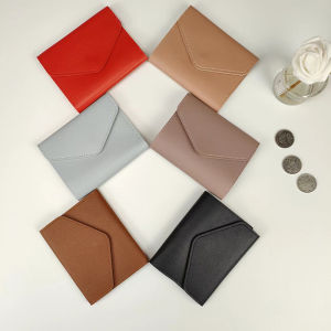 Fashionable Compact Tri-Fold Ladies Wallet Multi-Card Slot Coin Purse Portable Small Wallet Durable Synthetic Leather Handbag