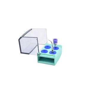 4Holes Dental Ultrasonic Scaler Tips Holder Stand Odontologia Low Speed Burr Disinfection Storage Box for RA Burs Dentistry Tool